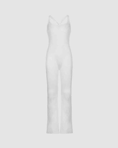 Entheom Long Flare Jumpsuit