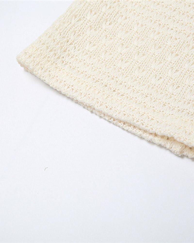 Merichill Knitted Tube Dress with Gloves